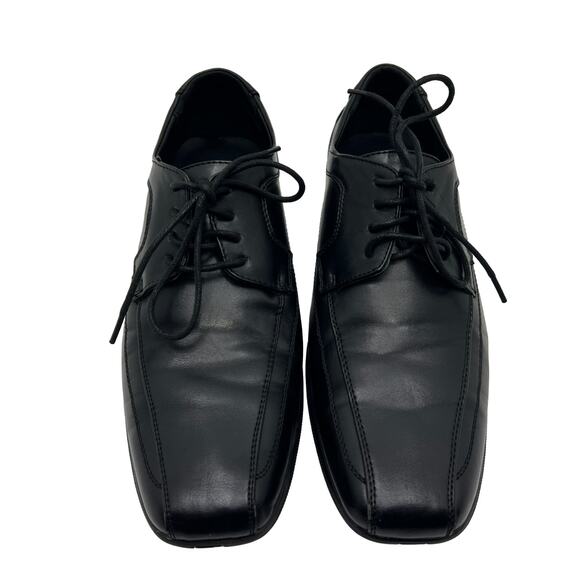 Amali 1837-000 Black Upper Square Toe Derby Mens 8.5 Dress Shoes - Picture 1 of 8